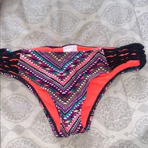 Multi-colored bikini bottoms